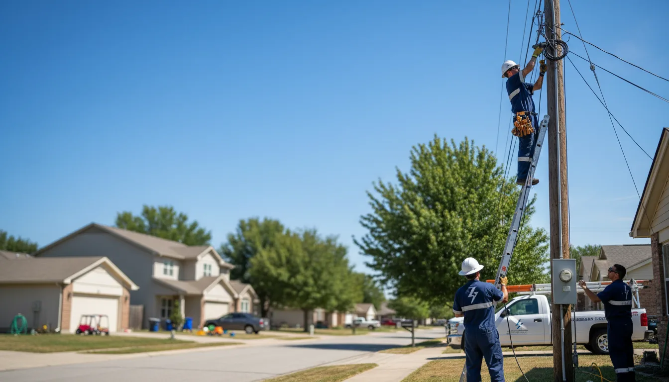 Residential electrician providing installation services in Russells Point, OH